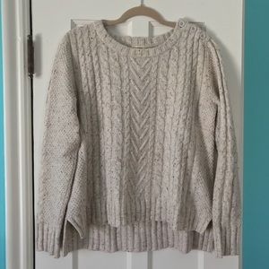 Nordstrom Caslon Sweater - Oatmeal/Cream L